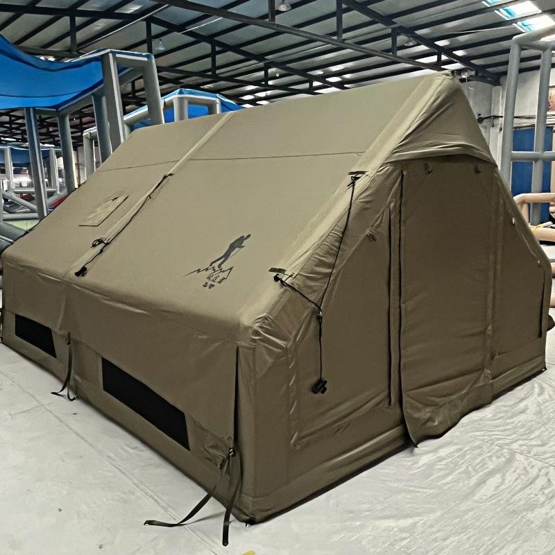 12 Sq. Meter Inflatable Tent - 600D Oxford Waterproof & Windproof Outdoor Camping Tent