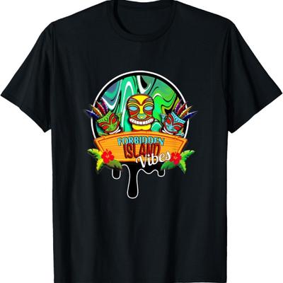 Forbidden Island Vibes Tiki Paradise T-Shirt