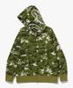 Bape Multi Pixel Camo Shark Regular Fit Full Zip Hoodie (M) Green