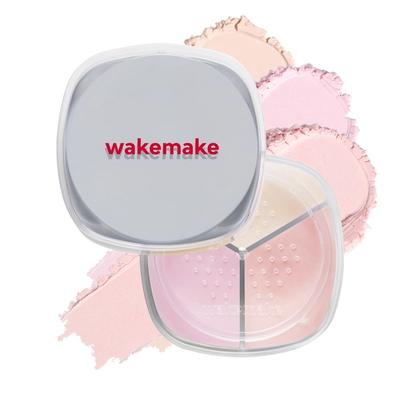 Wakemake Stay Fixer Multicolor Powder 03 Satin Korean Face Pore Pink, Cosmetics, Powder, Coverage, Tone-Up, Translucent, Long-Lasting