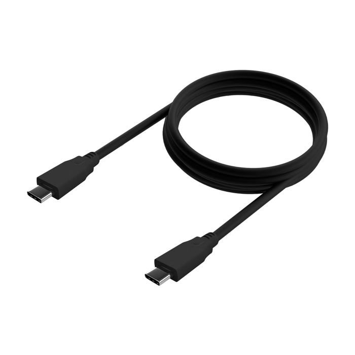 Câble USB-C 3.2 Gen2x2 - AISENS - 20 Gbps - 8K@30Hz - 5A 100W - E-Marker - 0,6 m - Noir - Mâle à mâle