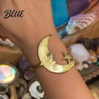 Bracelet 1/2Pcs Star Moon Arm Cuff Opening Adjustable Sleek
