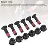 6 Sets Sprocket Bolt and Nut Kit M8 X 32mm Iron Motorcycle Sprocket Bolts Nuts Kit for YZ YZF Dirt Bike Sprocket Bolts Nuts Pack