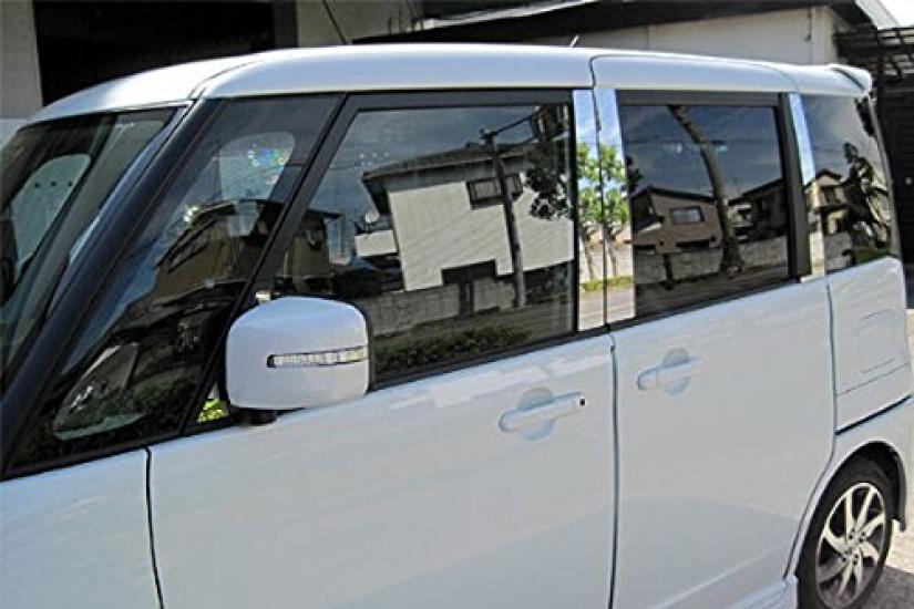 BRIGHTZ Stainless Steel Pillar Panels for Roox ML21S Visor ML21 ML L21 21 4747 8-Piece Ultra-Mirror (No Required) [PIL-SIL-375]