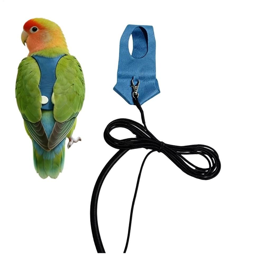 Parakeet Size Bird Leash Rope Material Traction Straps Portable Bird Harness  Outdoor Walking
