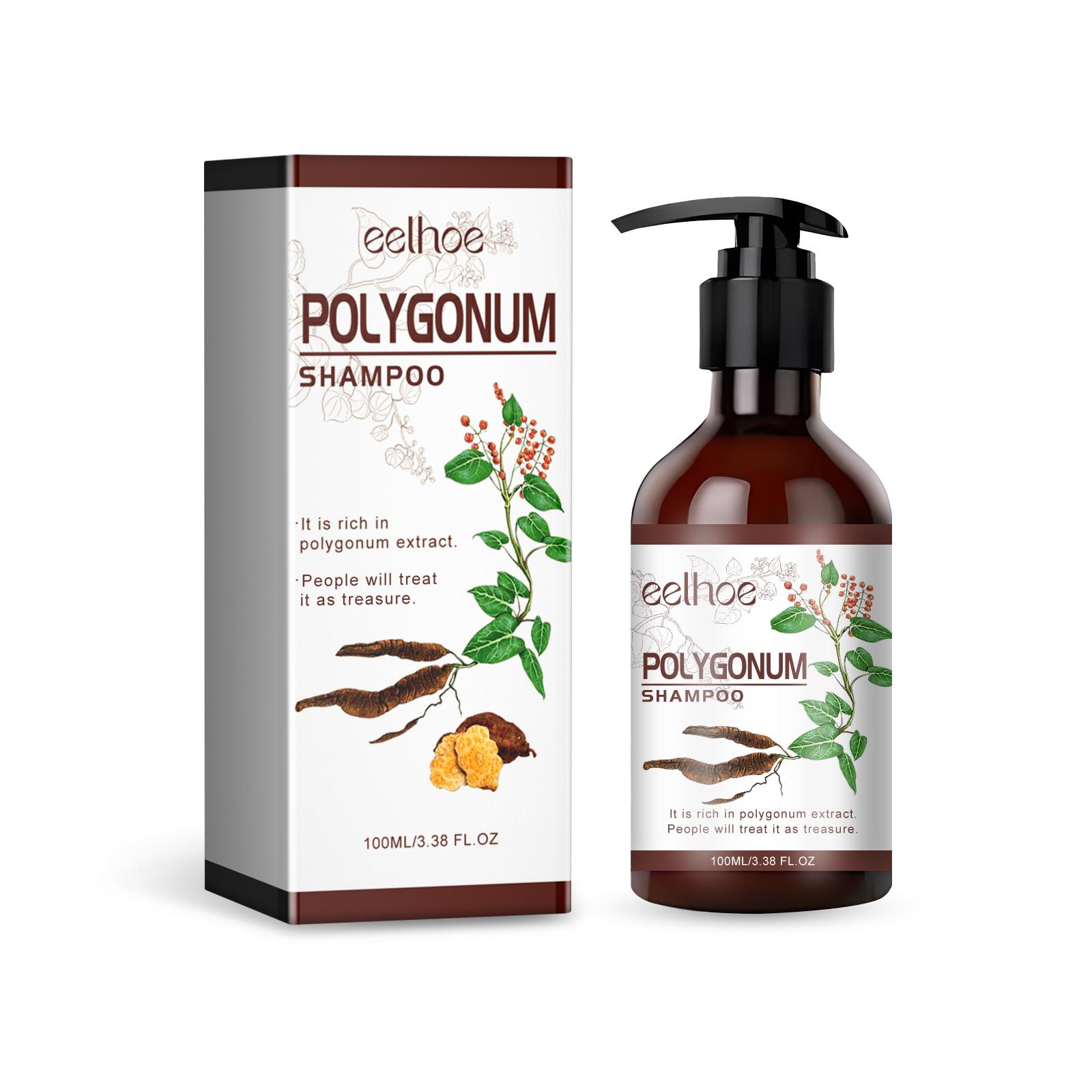 EELHOE Polygonum multiflorum shampoo 100ml Natural Hair Growth Promoting Oil Nourishes Hair Reduce Hair Loss  Hair Care Natural black hair