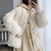 Winter New Korean Chic Short Warm Clothes Women Fashion Lingge Down Cotton Jacket Casual High Street Loose Design Jackets Female