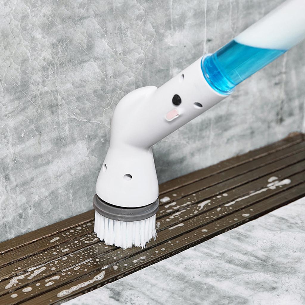 Electric Rotary Scrubber, Cordless Shower Cleaning Brush, Adjustable Speed, Adjustable Bathroom Floor Tile Extension Handle