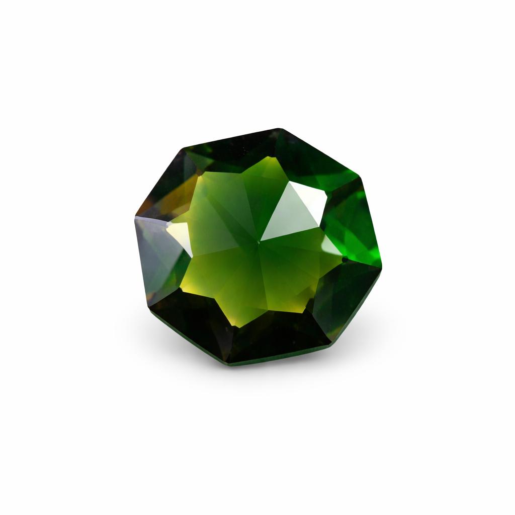 

Natural Green Sapphire 7.8ct Fancy Cut Certified Loose Gemstone 13.7 mm approx зелений