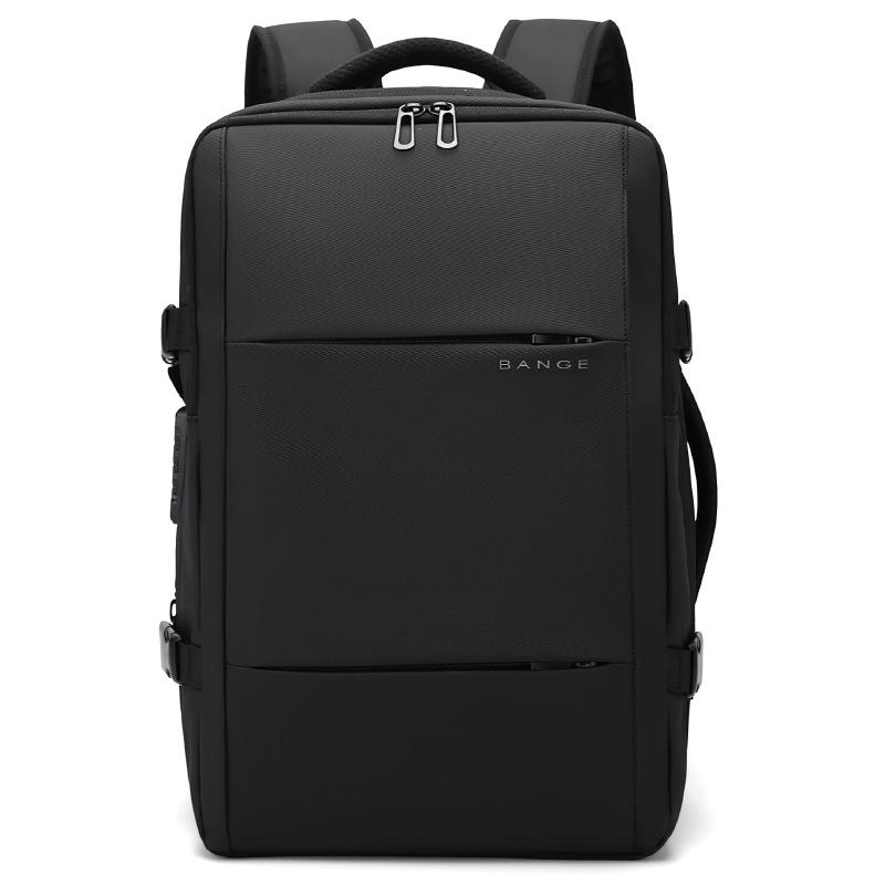Bange Travel Men 15.6 Inch Laptop Backpack Vacuum Compression Backpack Business School Backpack Expandable Outdoor Backpack