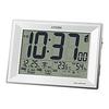 RHYTHM Citizen Wecker Funkuhr mit Thermometer und Hygrometer weiß 117x173x57mm CITIZEN Pal Digit Wide DL 8RZ151-003