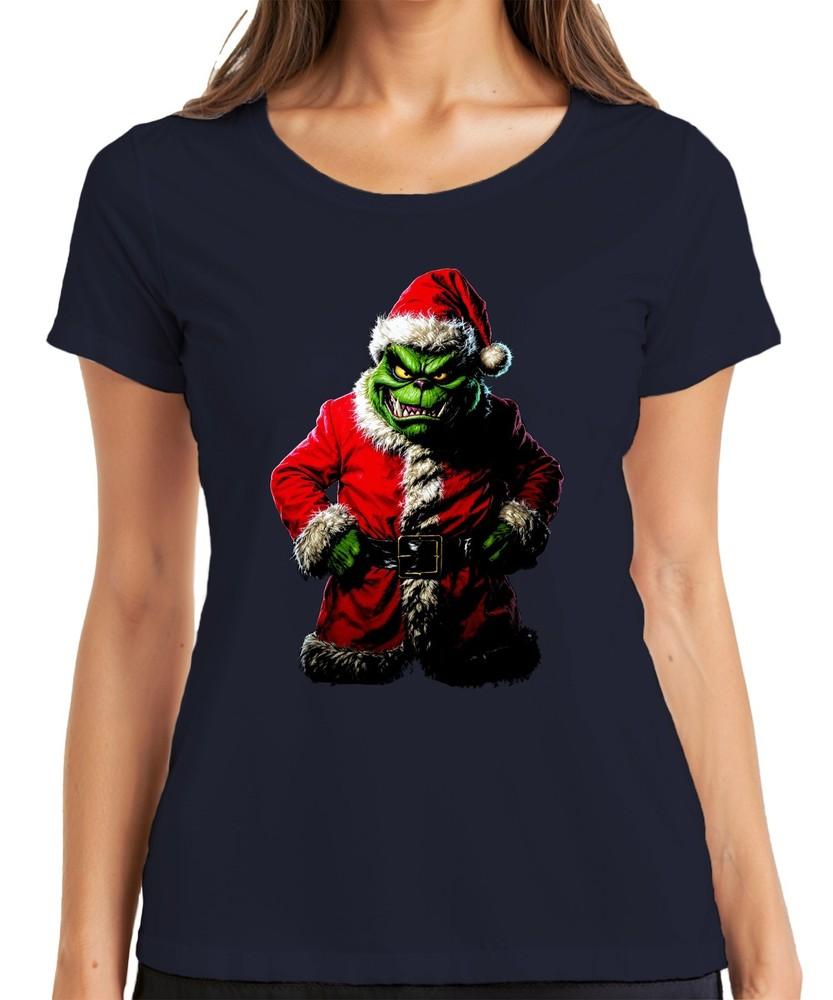 Grinch Evil Santa Claus Santa Christmas Horror Scary Unisexs TShirt S