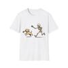 Skeleton Chasing Dog T-Shirt | Halloween Illustration Tee
