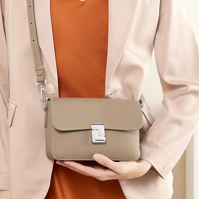 Genuine Leather  Small Shoulder Crossbody Bags For Women  Trend Designer Flap Purses Cowhide Ladies Handbags