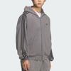 adidas Originals TG FZ Hoodie Loose Fit Striped Zip Long Sleeve Jacket Unisex Jackets KQ5525