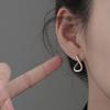 Fashion Geometric Twist Silver Ear Buckle Female Earrings Korean Style Ear Stud Fashion Jewelry