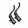 1pair Aluminum Alloy 24mm Mountain Bike Disc Brake Bar Handle   Cycling Accessory (Black)