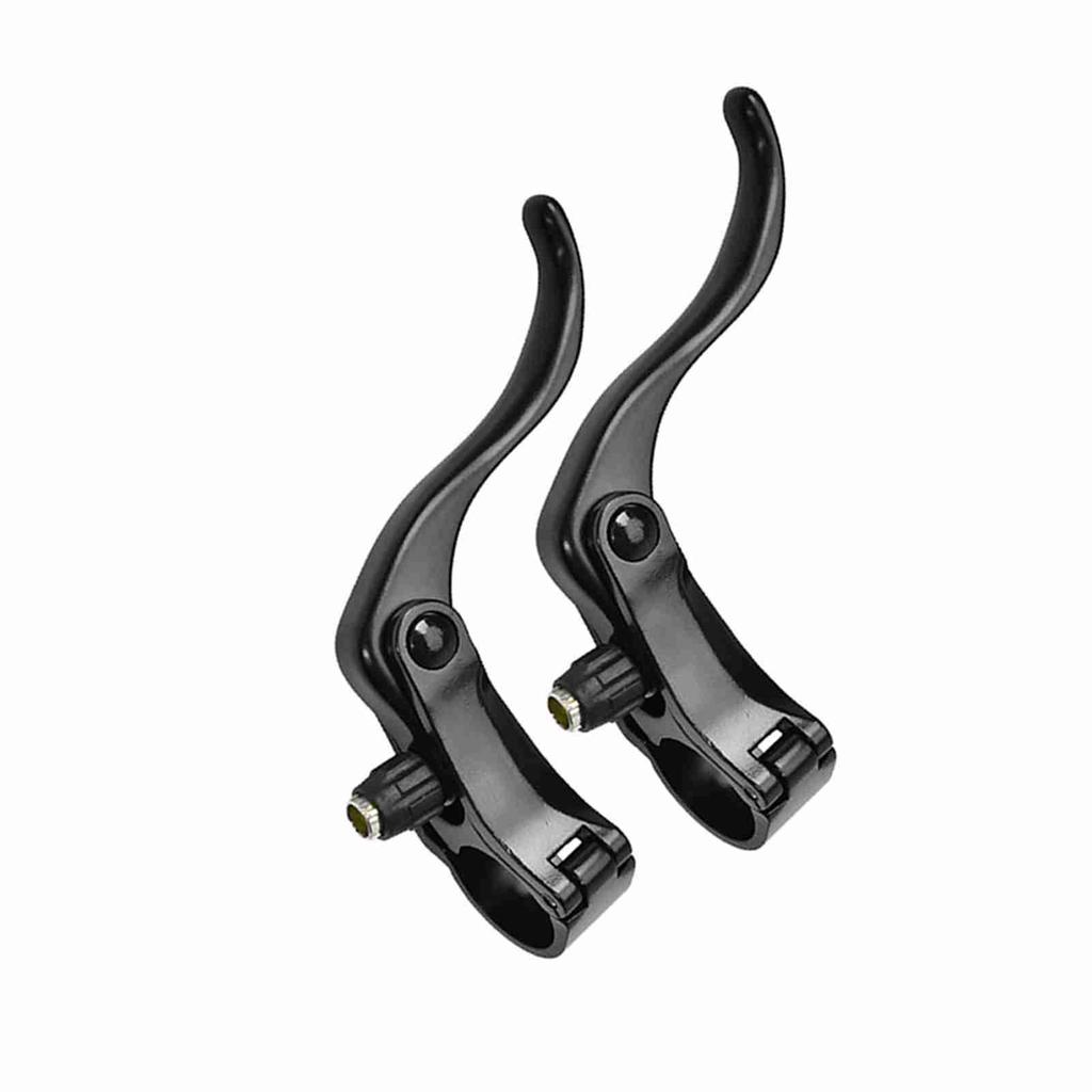 1pair Aluminum Alloy 24mm Mountain Bike Disc Brake Bar Handle   Cycling Accessory (Black)