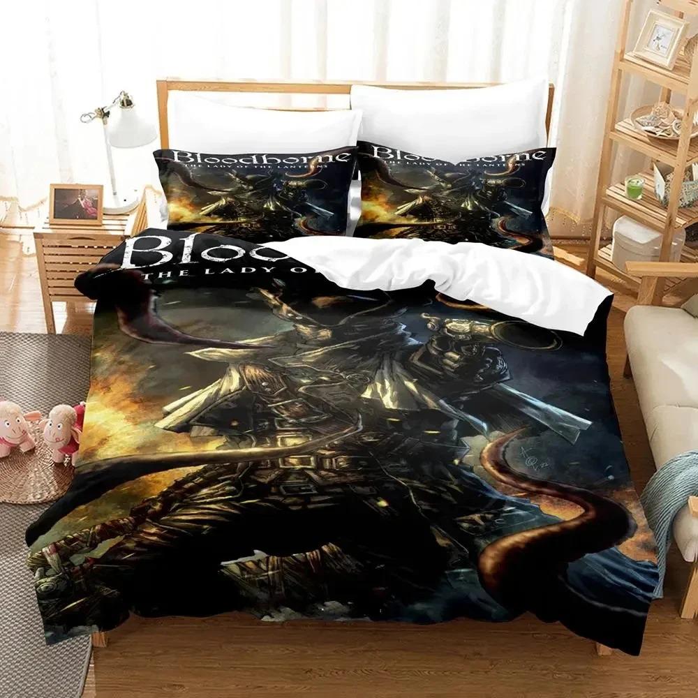 Comforter Game Lady Maria Bloodborne Bedding Set 3D Printed Suitable For Bedroom Kids Home Textile
