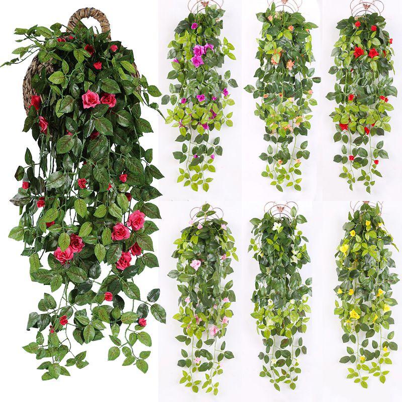 Beautifully Realistic 90 Cm Fake Silk Rose Vine For Perfect Home Decoration And Hanging Decor