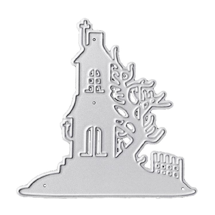 תבניות חיתוך טירה לחג המולד תבניות הבלטה בית חג המולד תבנית סכין