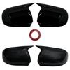 Car Rearview Mirror Cover Side Wing Mirror Cover Caps Gloss Black For Mitsubishi For ASX For Outlander 2013-2018 Left &Right