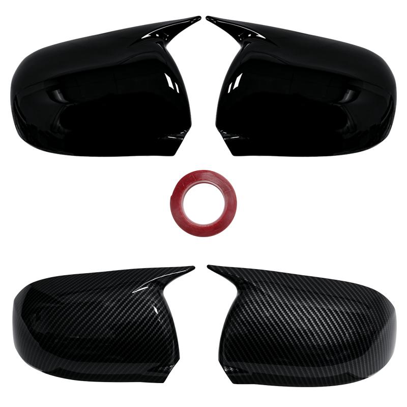 Car Rearview Mirror Cover Side Wing Mirror Cover Caps Gloss Black For Mitsubishi For ASX For Outlander 2013-2018 Left &Right