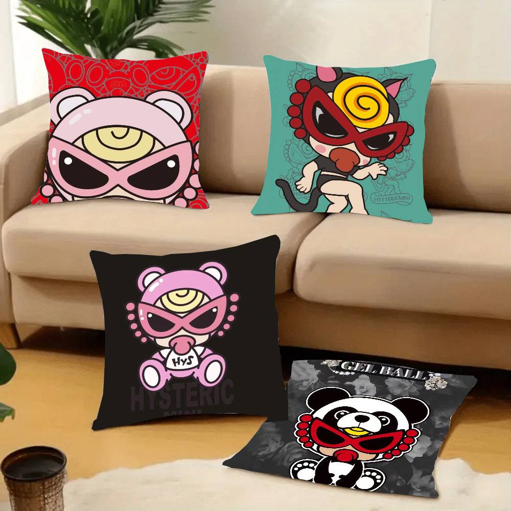 Japan Fashion H-Hysteric M-Mini Pillow Case Home Decor Throw For Sofa Bed Car Room Decor Gift Idea