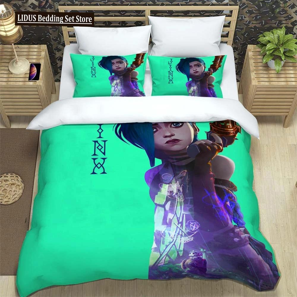 Cartoon Anime Bedding Customizable Three Piece Set Of Student Bedding Comfortable And Soft Comforter Bedding Sets