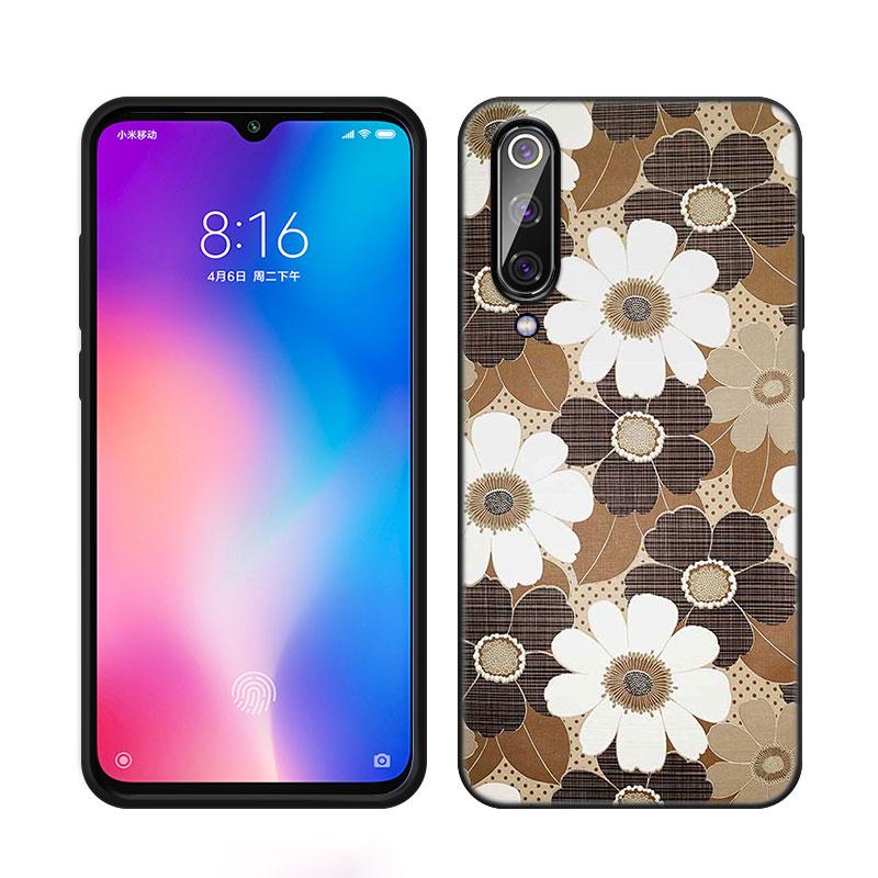 Ästhetische Afrikanische Wachs Fabic Telefon Fall Für Xiaomi Mi A2 8 9 SE Hinweis 10 10T 11 12 Lite 9T 11T 12S 12T Pro A3 6X 12X Schwarze Abdeckung