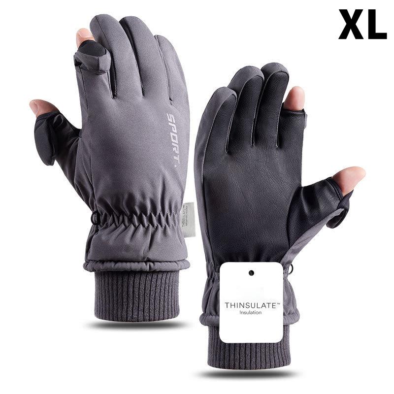 All-Weather Touchscreen Gloves for Men Waterproof Winter Gloves for Running, Cycling, Motorcycle&Daily Commute Warm Fleece Lined