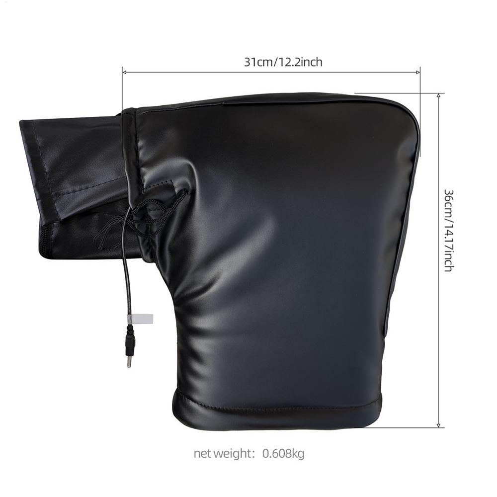 Heated Motorcycle Handlebar Gloves Cold Weather Riding Gauntlets Motorcycle Handlebar Warmers Mittens For Scooters ATVs