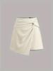 Elegant Women's Asymmetrical Twist Waist Skirt