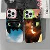 Härligt Par Tandlös Vredesdrake Mobilskal För IPhone 17 16 15 14 13 12 11 Plus Pro Max Färgglatt Skal