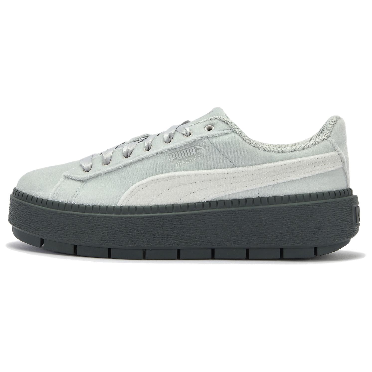 

Puma Платформа Удобные Универсальные Прочные Низкие Кроссовки Женские Кроссовки Светло-Серый 406752-05 37