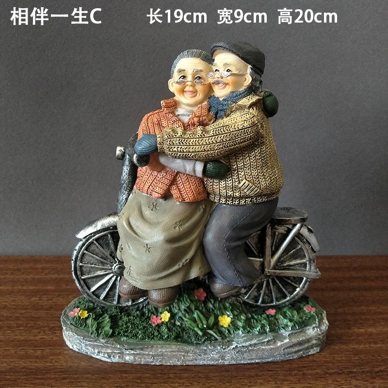 Old Man Old Lady Home Decorations Love Gift Ornament Grandpa And Grandma Grow Old Together Room Decoration Vintage Home Decor
