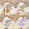 Cute Bunny Plush Keychain Kawaii Stuffed Animal Bag Charm Soft Rabbit Doll Pendant Bowknot Keyring Gift for Girls Women Backpack