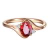 Natural Ruby Gemstone Ring in 18K Gold - 1.05CT