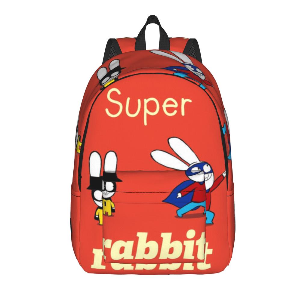 Simon Super Rabbit Backpack for Men Women Cool Student Hiking Travel Daypack  Laptop Computer Shoulder Bag Sports