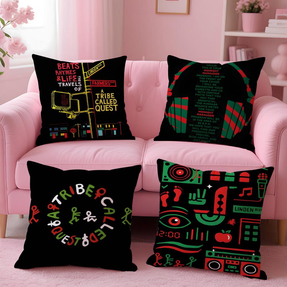 Band A Tribe Called Quest Album Cushion Cover Pillow Case Soft Friendly Fabric Concealed Zipper