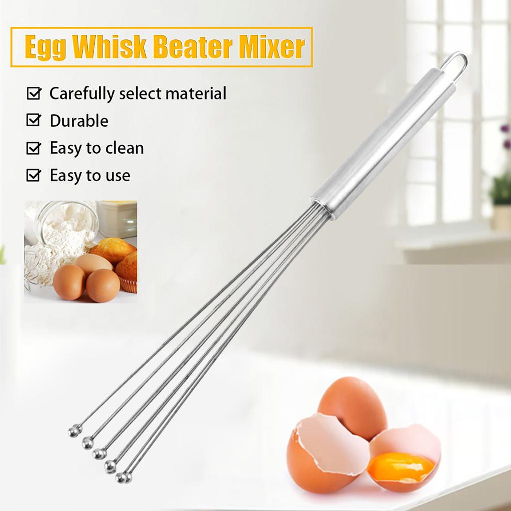 Eggs Whisk Eggs Beater Ball Mixer Hand Mixer Cooking  Sainless Steel 10/12 Inch