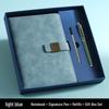 Custom Logo A5 Faux Leather Notebook Gift Set: Business Diary & Meeting Planner