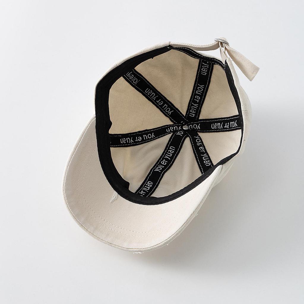 Frühling/Herbst Koreanische Baby-Baseballkappe - Entenschnabel, Mit Buchstaben, Sonnenschutz für Jungen & Mädchen