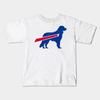 Boys Girls Soft Cotton Graphic Tees Golden Retriever Dog Lover Breathable Daily School Wear Kids T-Shirts