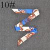 Fashion Color Printing Long Silk Scarf Women Ribbon Neckerchief Print 4cm Thin Narrow Scarves Bag Hair Band Ribbon Headscarve