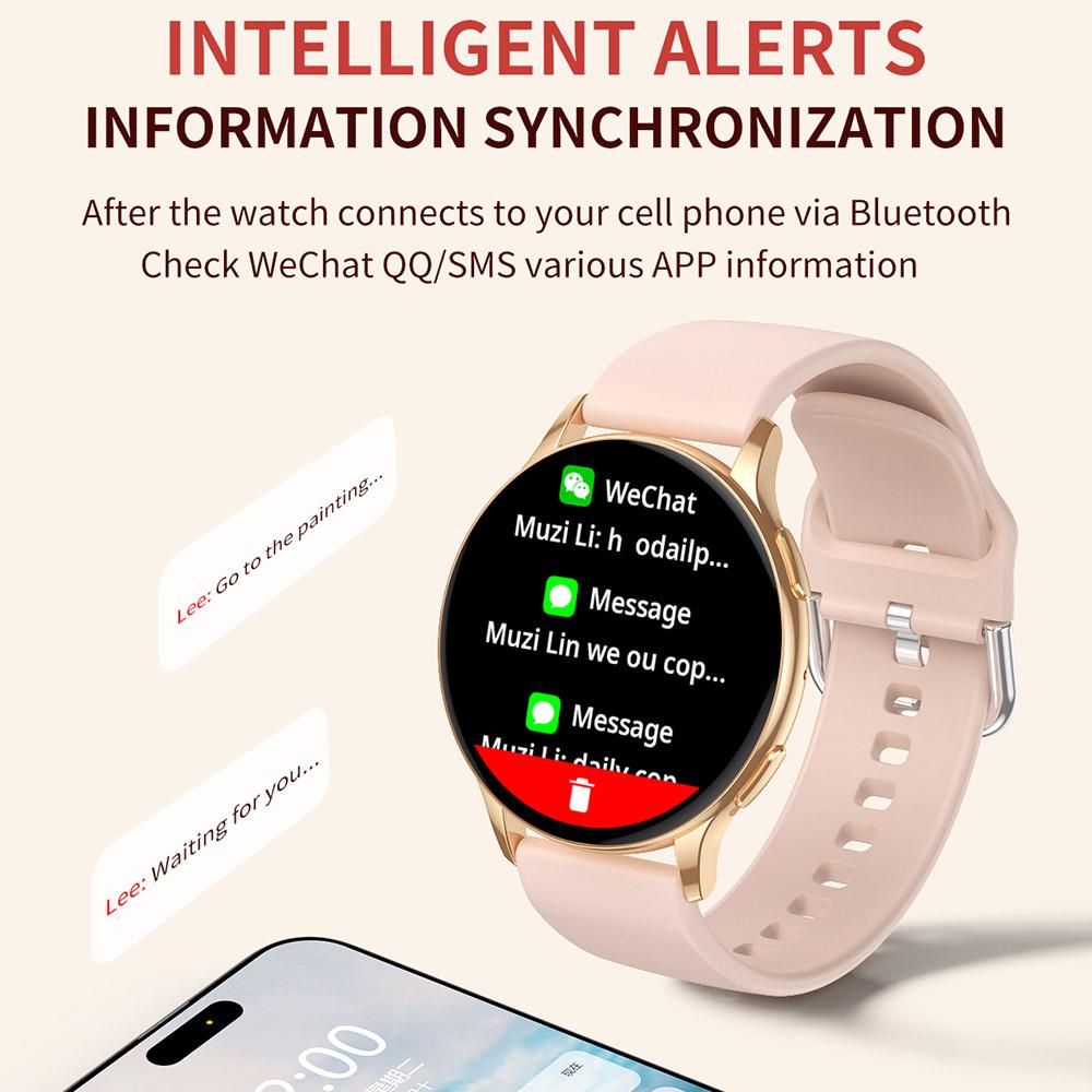 CY29 Women Smartwatch 1.32 Inch AMOLED Round Screen Bluetooth-Compatible Calling Heart Rate Monitor Watch