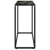 Console Table Black 80 X 35 X 75 Cm Tempered Glass