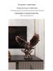 Bronze Antique Eagle Wine Cabinet Ornament for Living Room