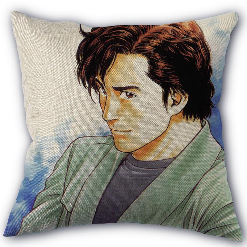 Custom Pillowcase City Hunter High Quality Home Textile Cotton Pillow Cover Wedding Decorative Pillow Cover Square 45X45cm 01-11