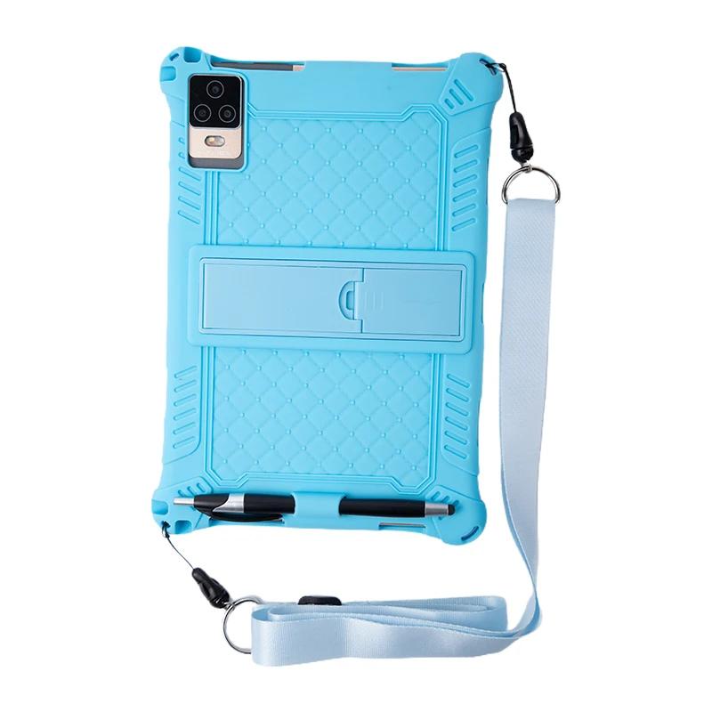 10.1 Universal Case Soft Silicone Tablet Funda for 10 10.1 Inch Android Tablet PC Shockproof Stand Cover Case L 9.57in W 6.42in